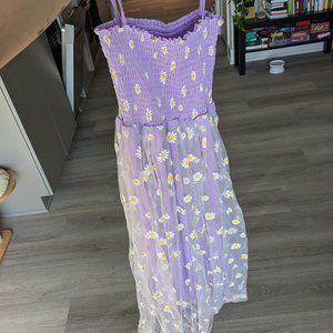 Purple daisy dress